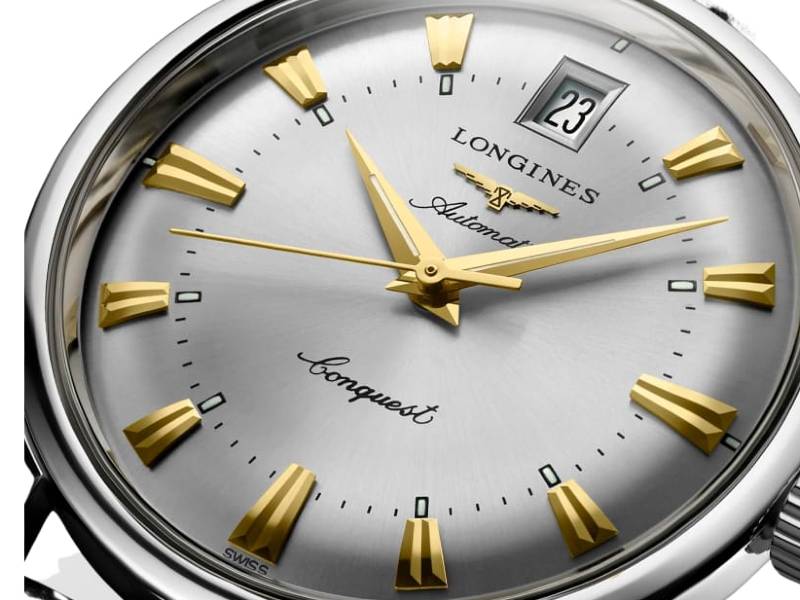 WOMEN'S WATCH AUTOMATIC STEEL/LEATHER CONQUEST HERITAGE LONGINES L1.611.4.75.2